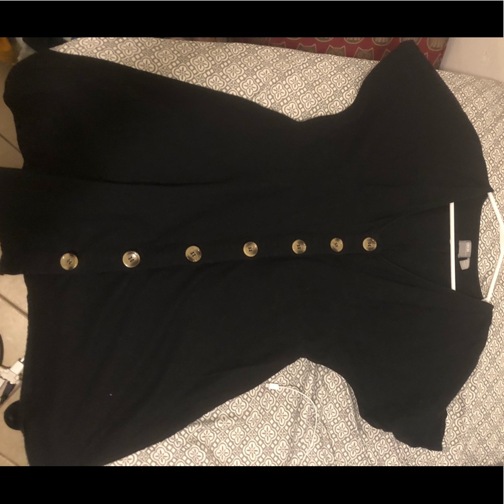 ASOS black linen dress
